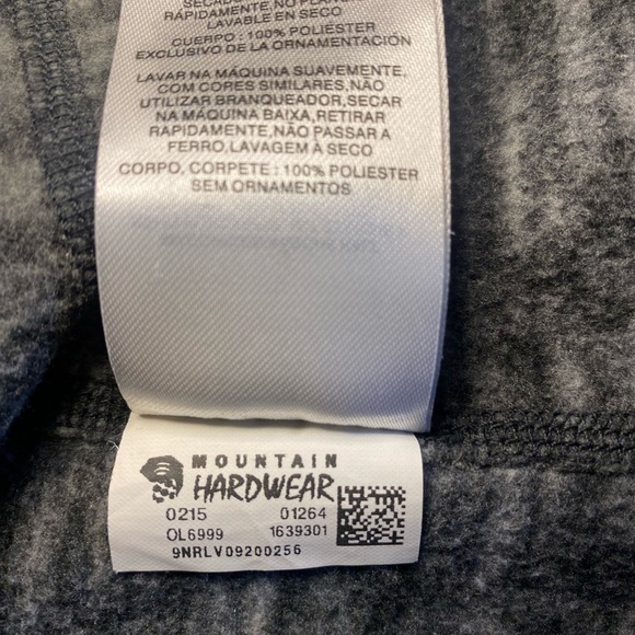 Mountain Hardwear Womens Grey Gray 1/4 Zip Fleece Pullover OL6999 - Large - Picture 6 of 8